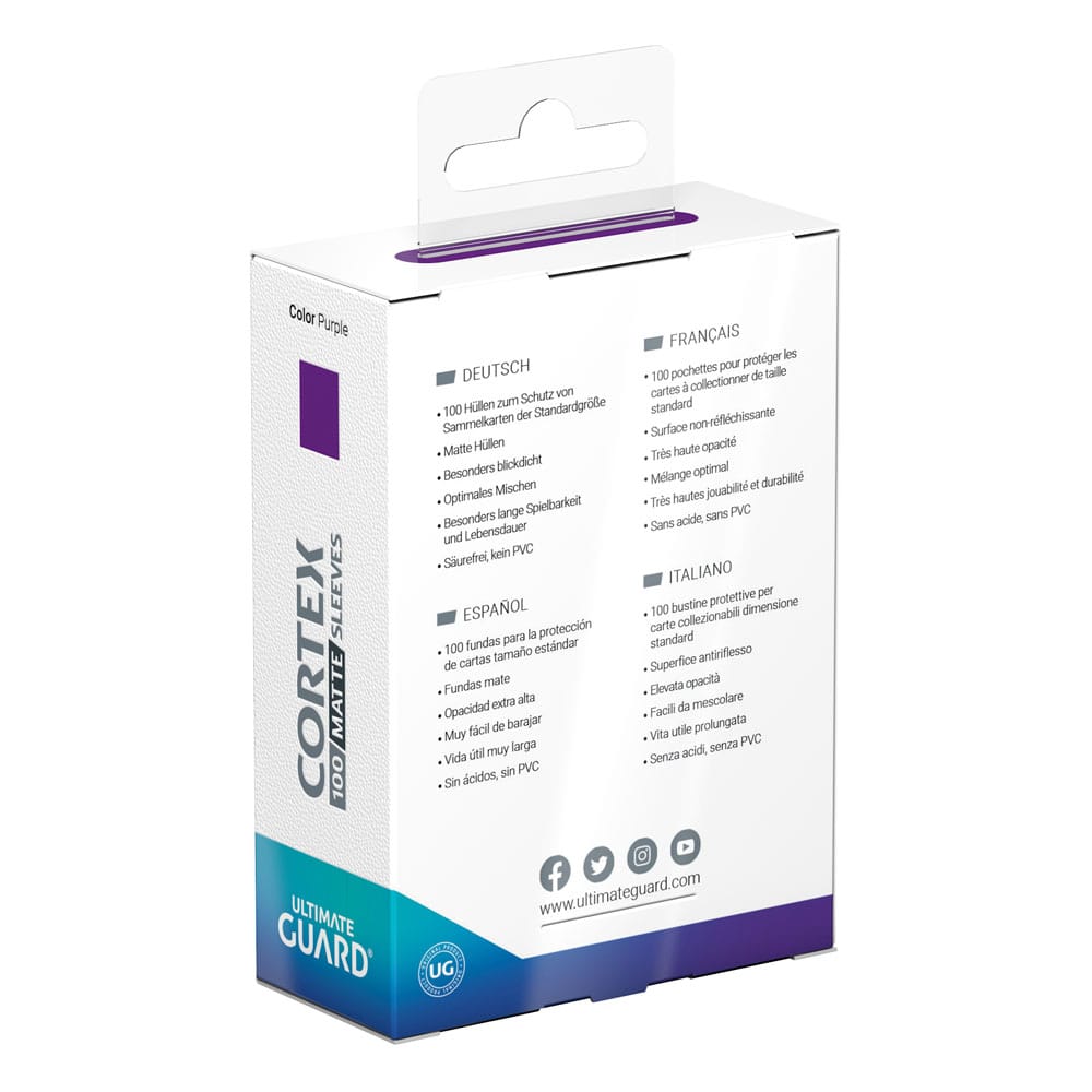 Cortex Sleeves Matte Standard Size (100) - Purple view 4